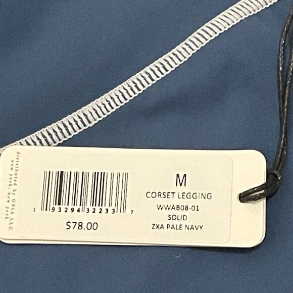 WeWoreWhat Blue Leggings with White Trim - Picture 6 of 12